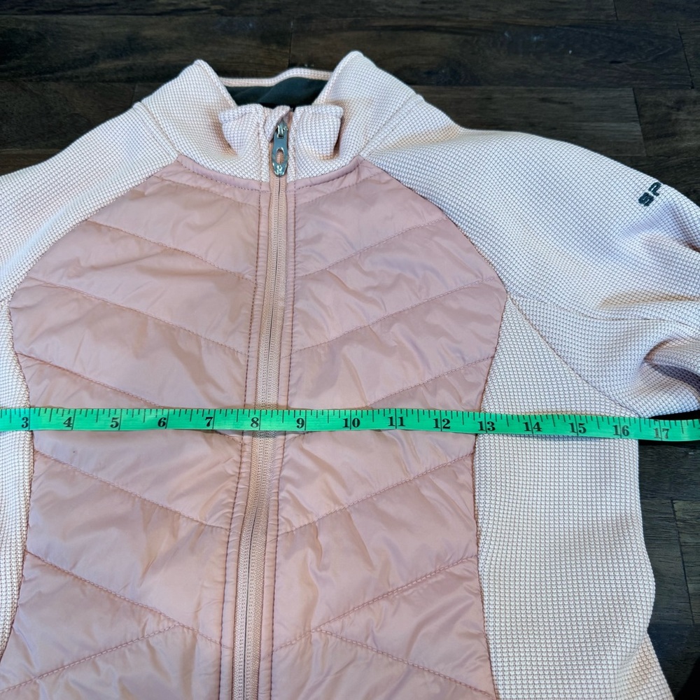 Spyder Nova Full Zip Hybrid Light Pink Quilted Jacket, Size S/P/P - Picture 4 of 13